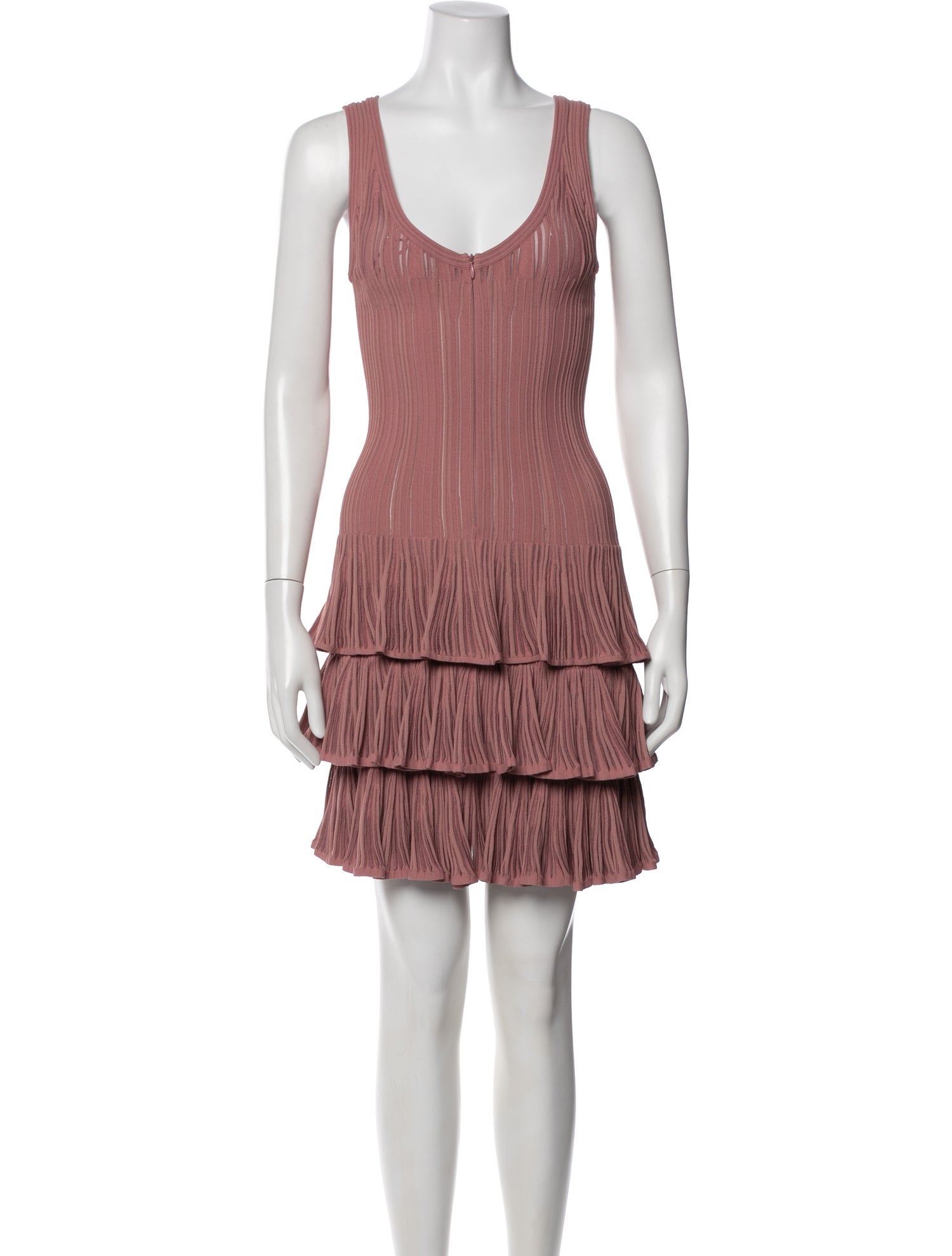 Alaïa Scoop Neck Mini Dress