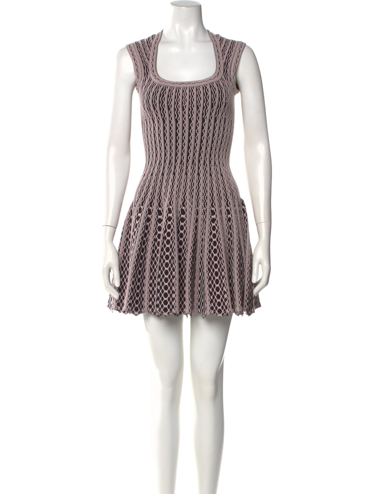 Alaïa Striped Mini Dress