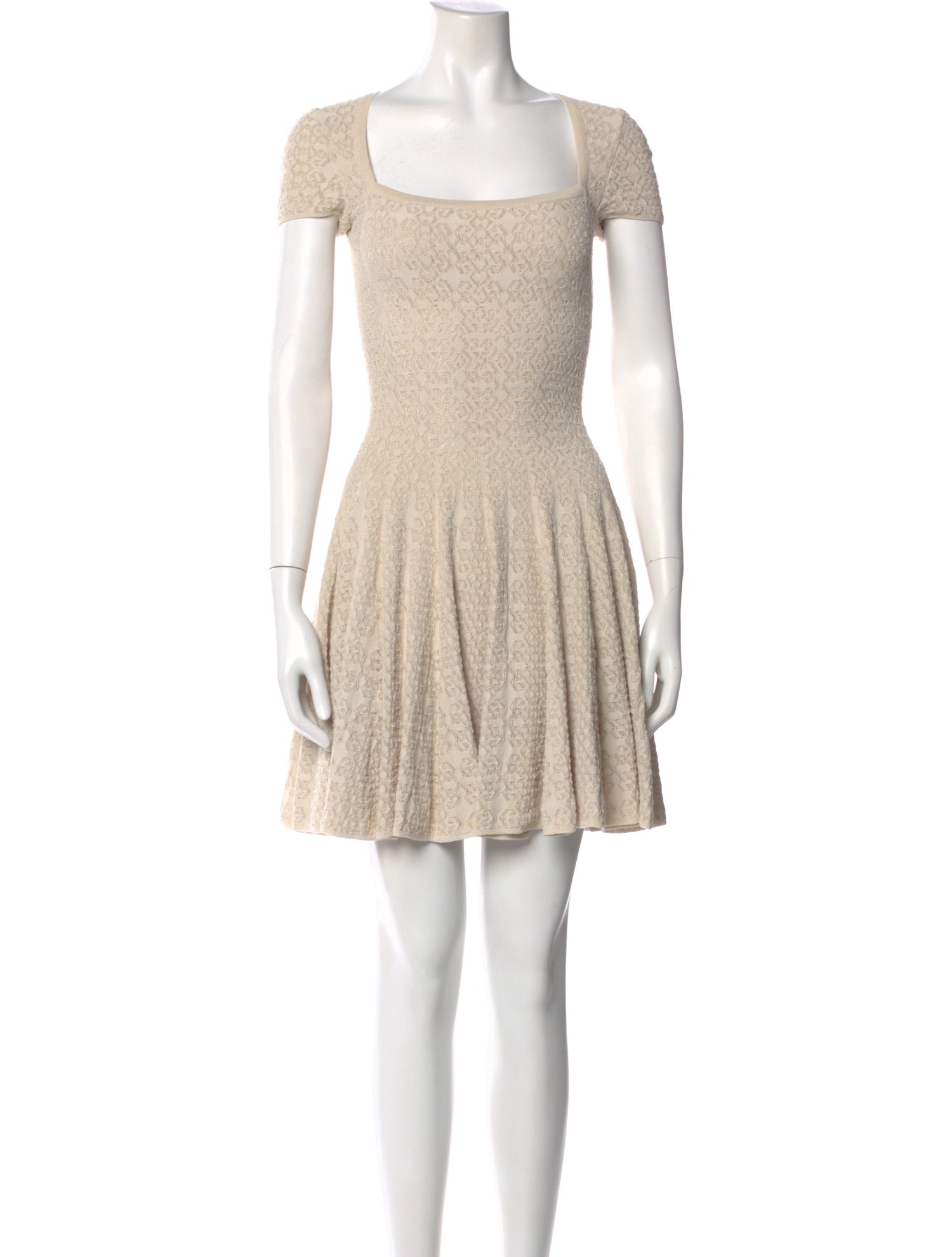 Alaïa Lace Pattern Mini Dress