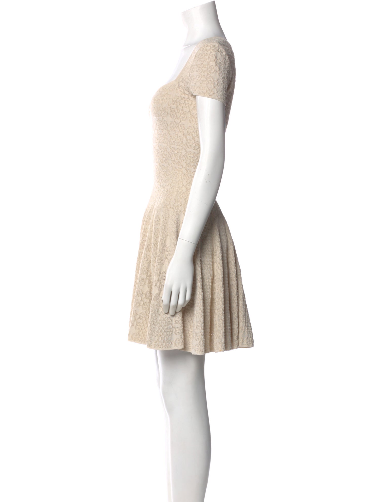 Alaïa Lace Pattern Mini Dress