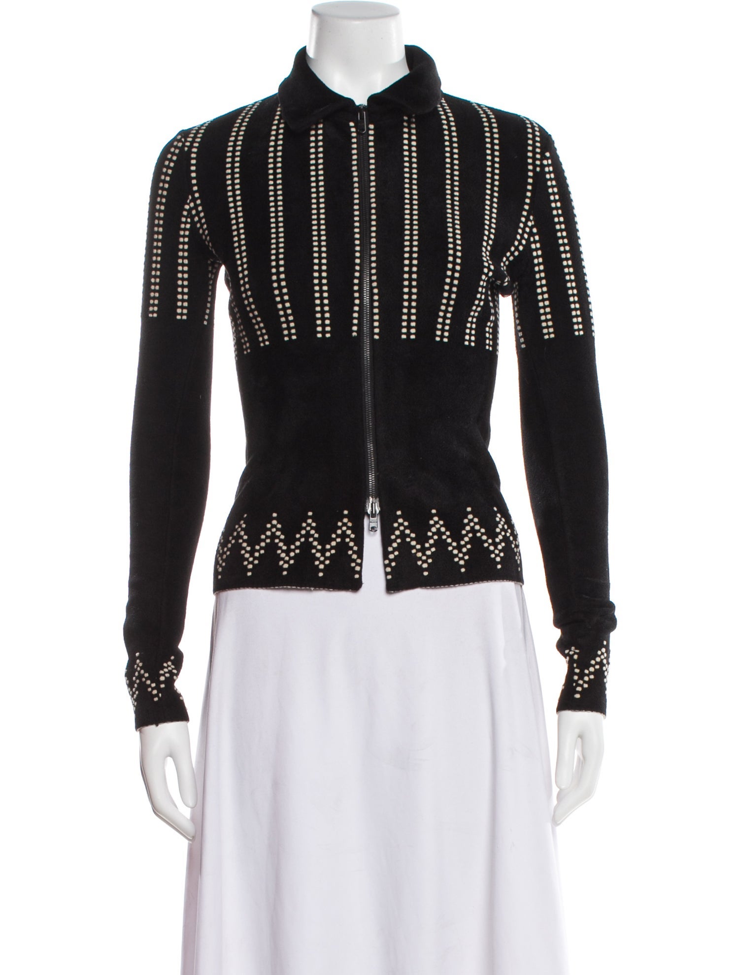 Alaïa Wool Striped Evening Jacket