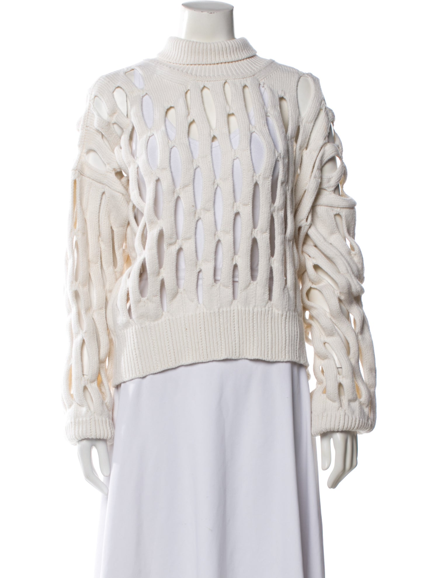 Alaïa Virgin Wool Printed Sweater