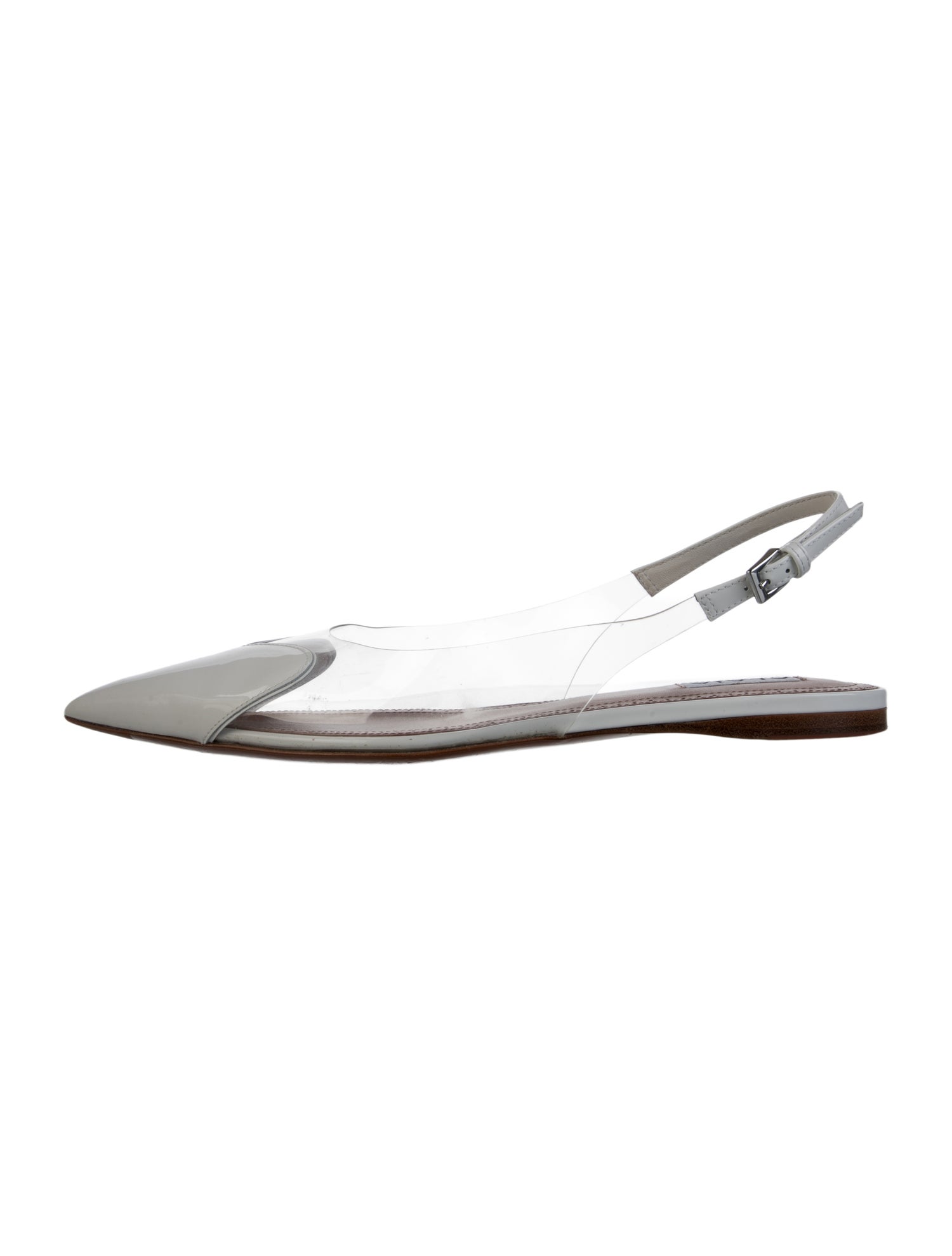 Alaïa Leather Slingback Flats