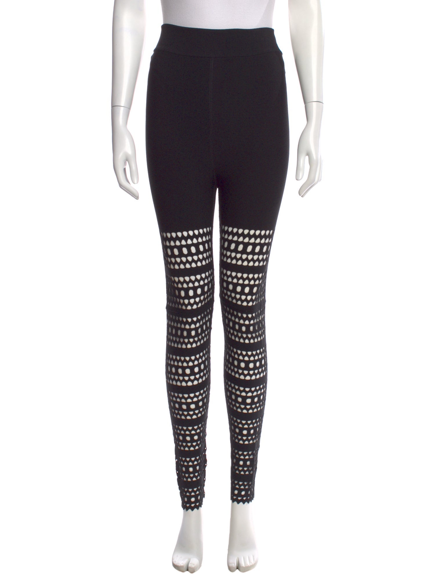 Alaïa Printed Skinny Leg Pants w/ Tags