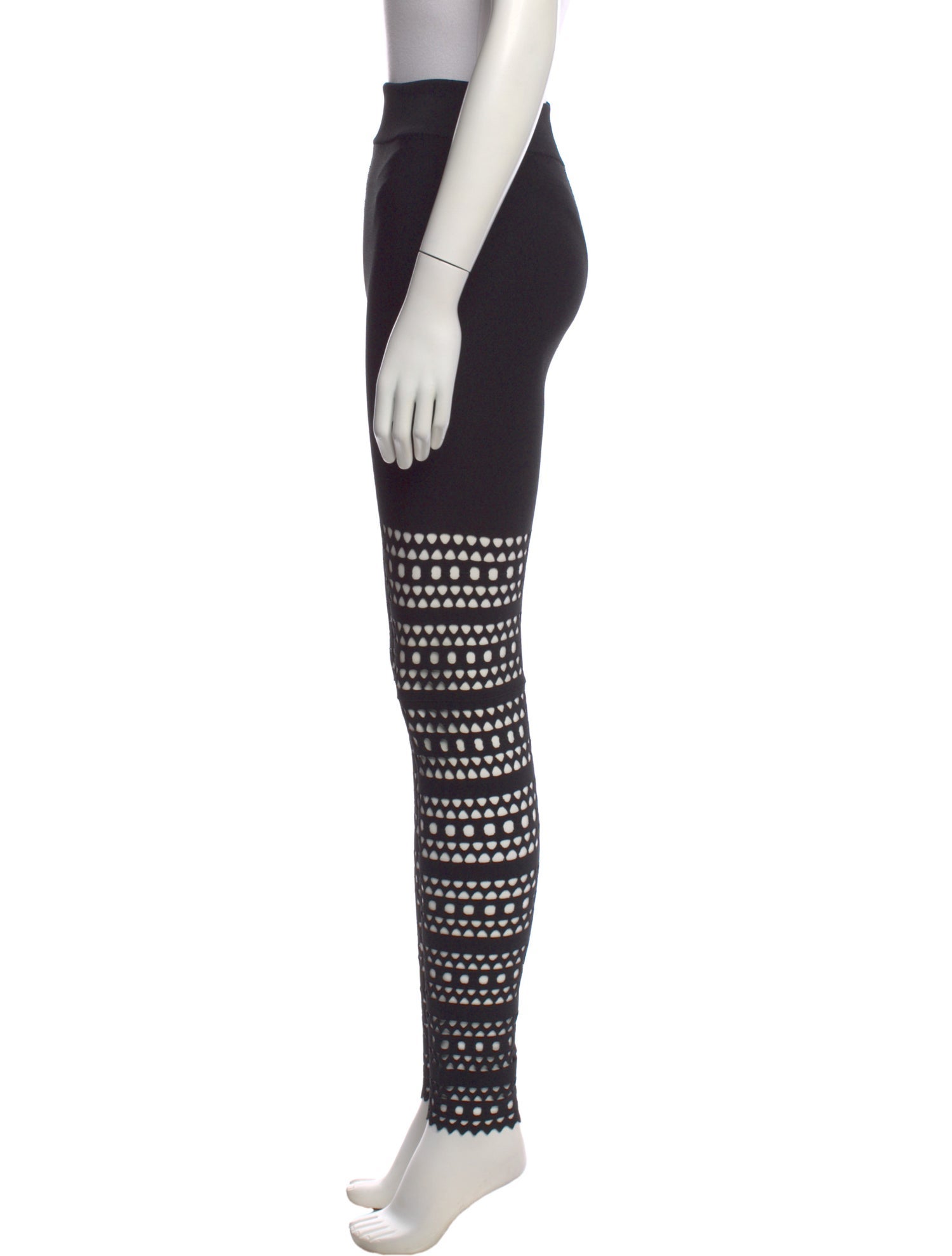 Alaïa Printed Skinny Leg Pants w/ Tags