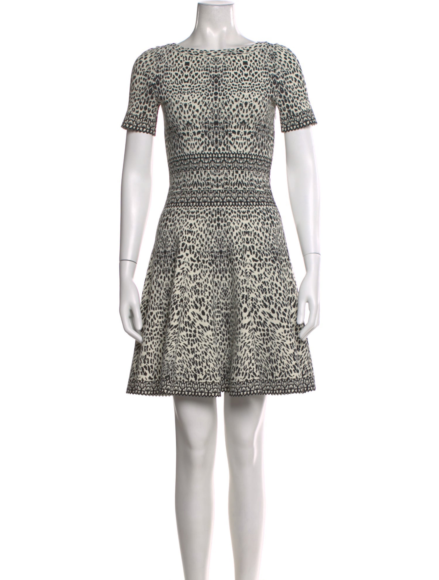 Alaïa Animal Print Mini Dress