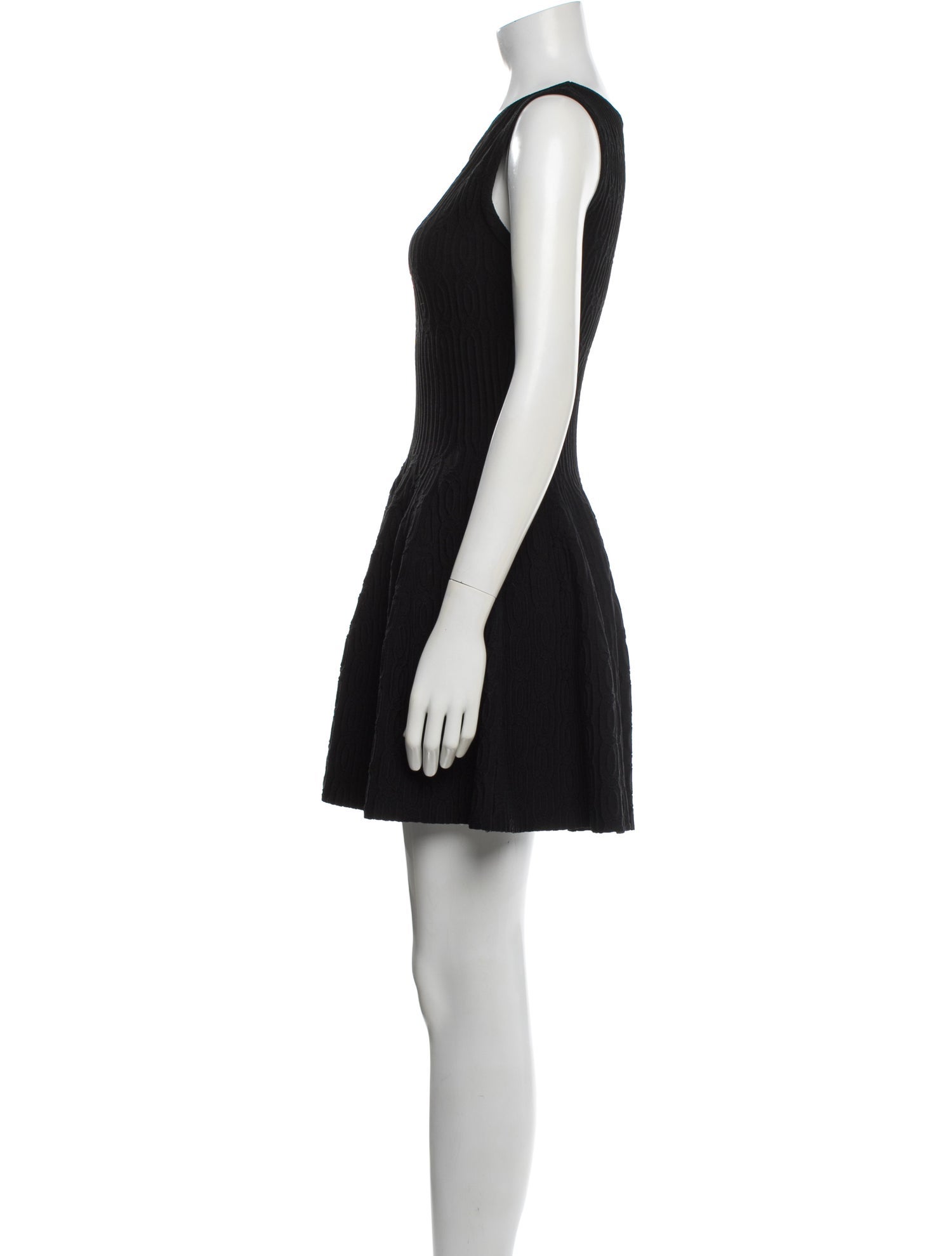 Alaïa Scoop Neck Mini Dress