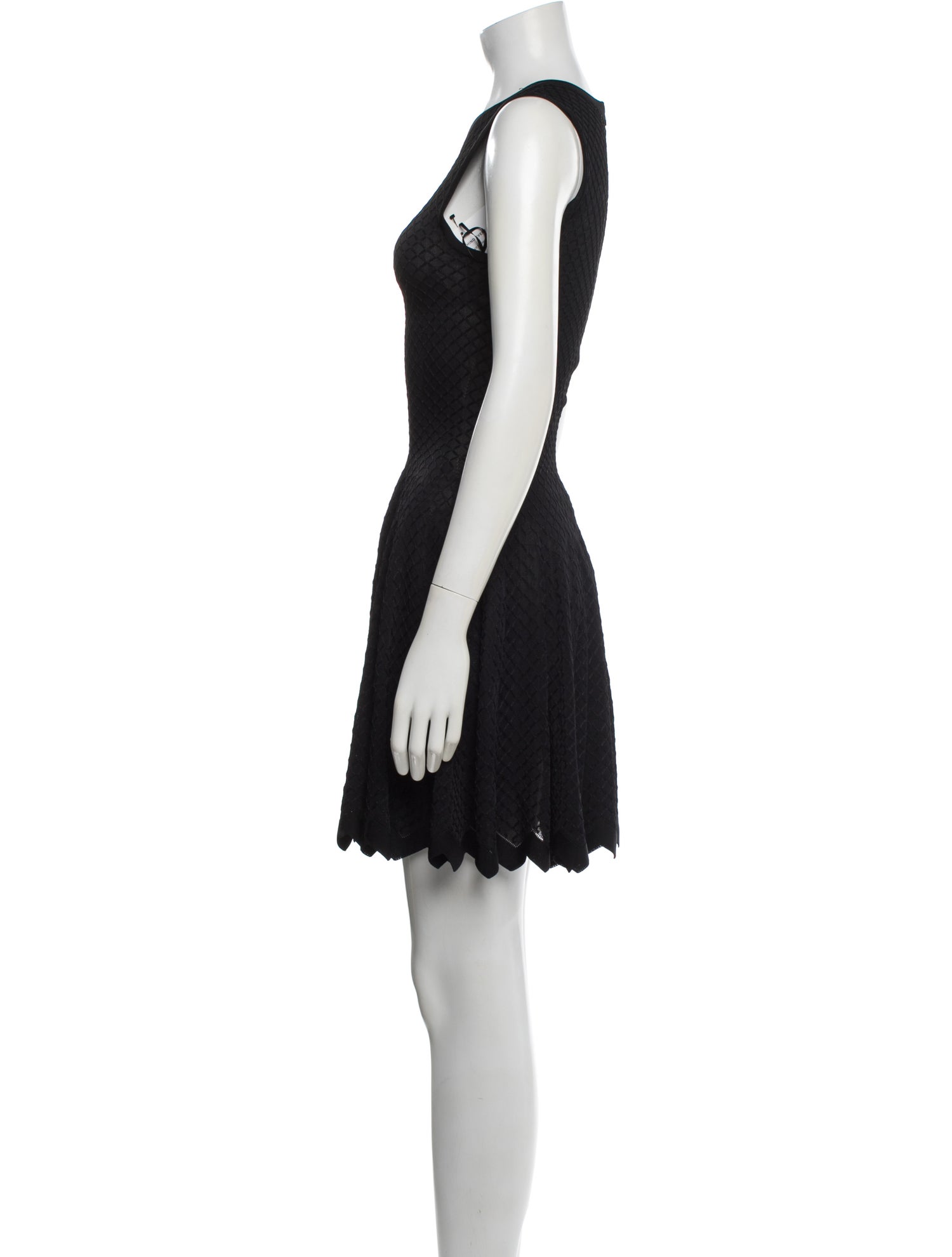 Alaïa Scoop Neck Mini Dress