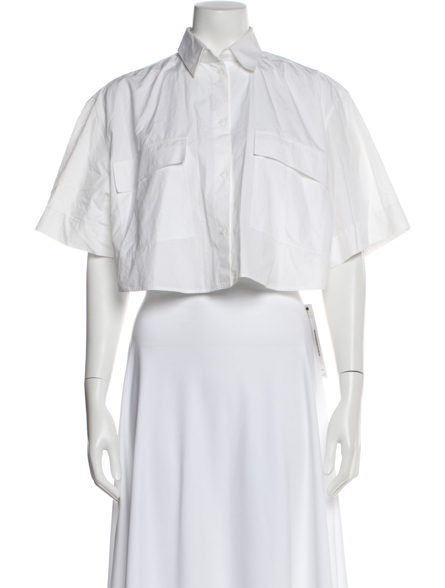 Alaïa Short Sleeve Button-Up Top