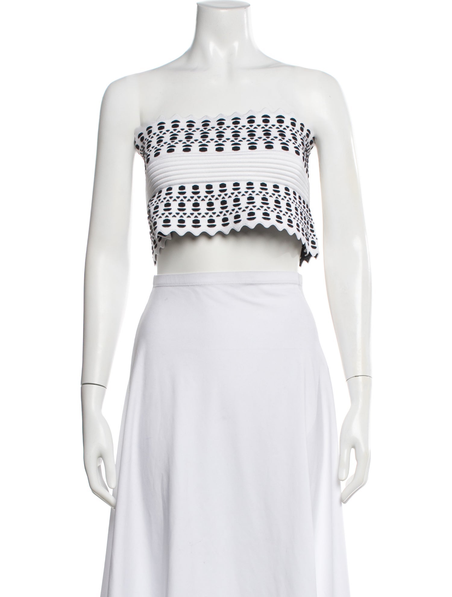Alaïa Strapless Crop Top