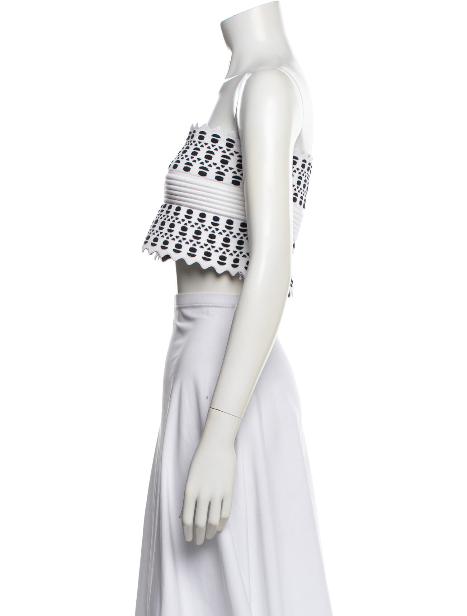 Alaïa Strapless Crop Top