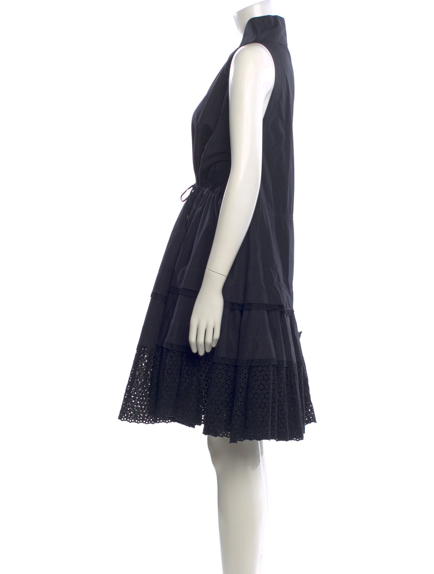 Alaïa V-Neck Mini Dress