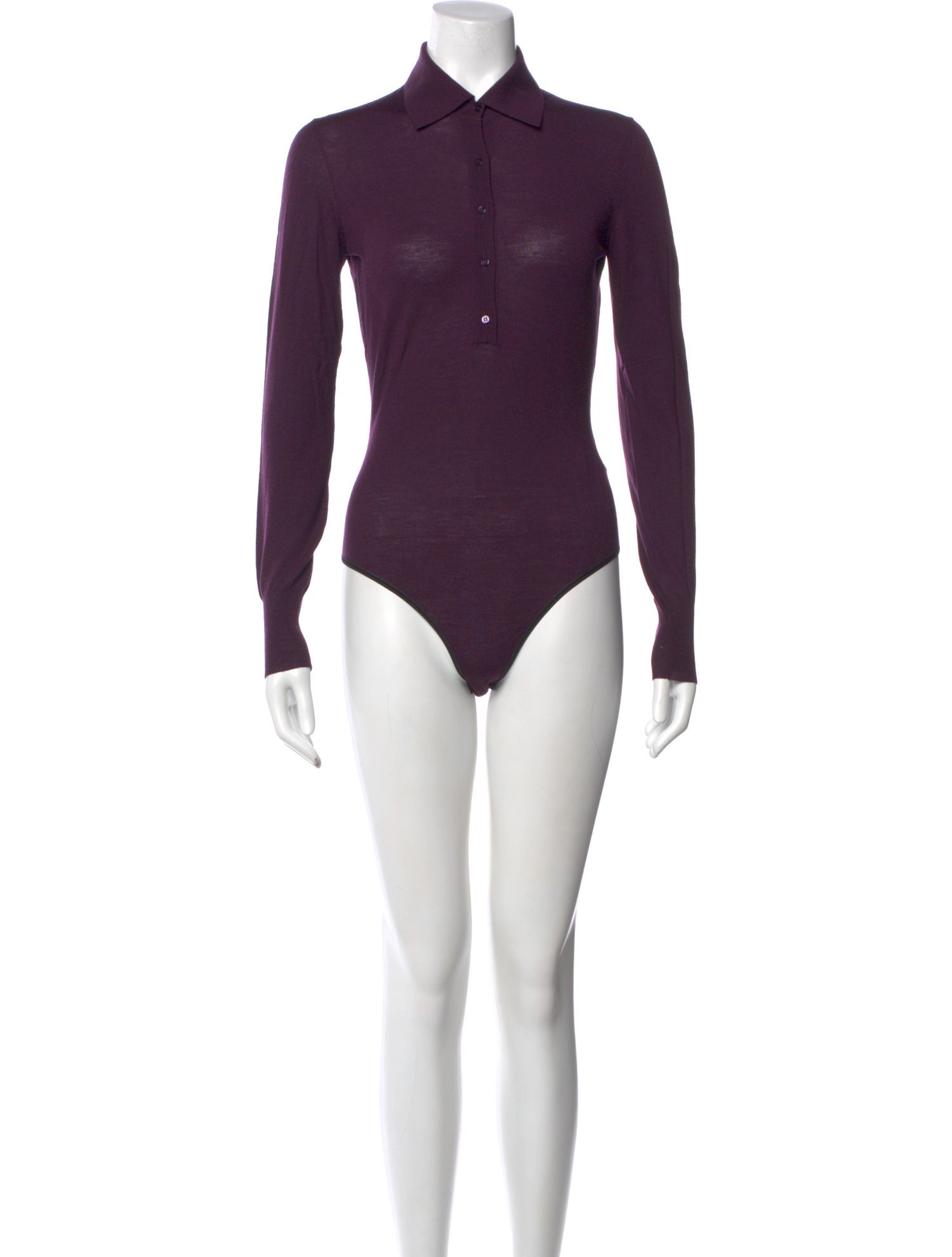 Alaïa Wool Long Sleeve Bodysuit