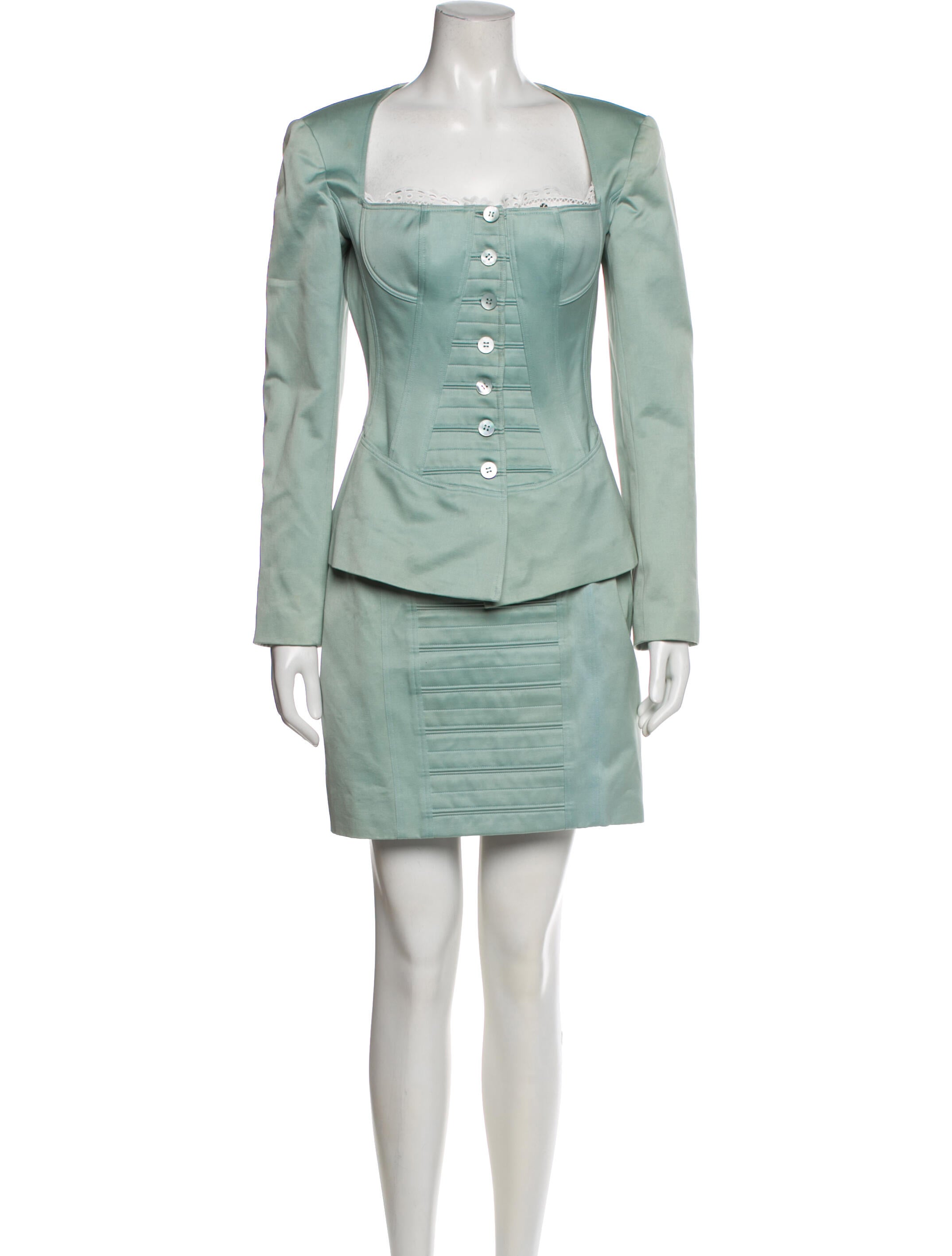 Alaïa Vintage 1992 Skirt Set