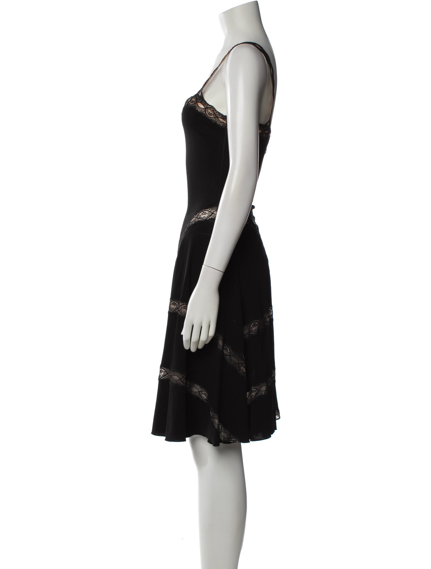Alaïa V-Neck Knee-Length Dress