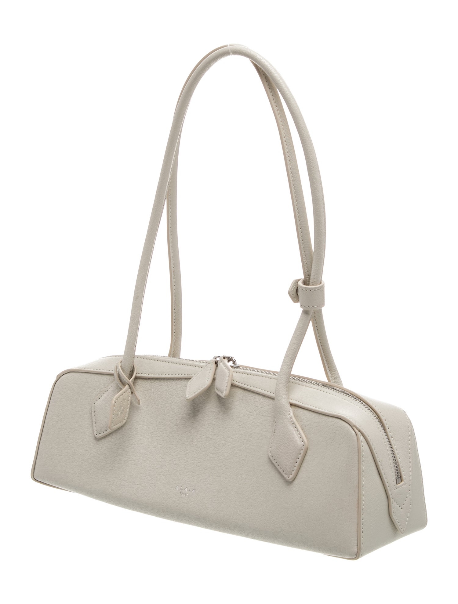 Alaïa Goat Leather Le Teckel Medium 2025 - Neutrals Shoulder Bags