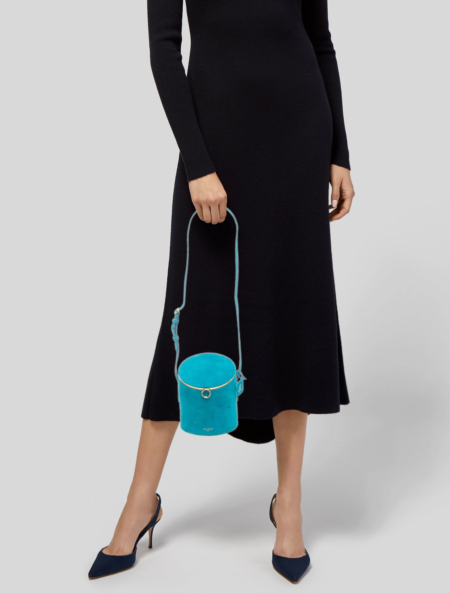 Alaïa Suede La Canette Small