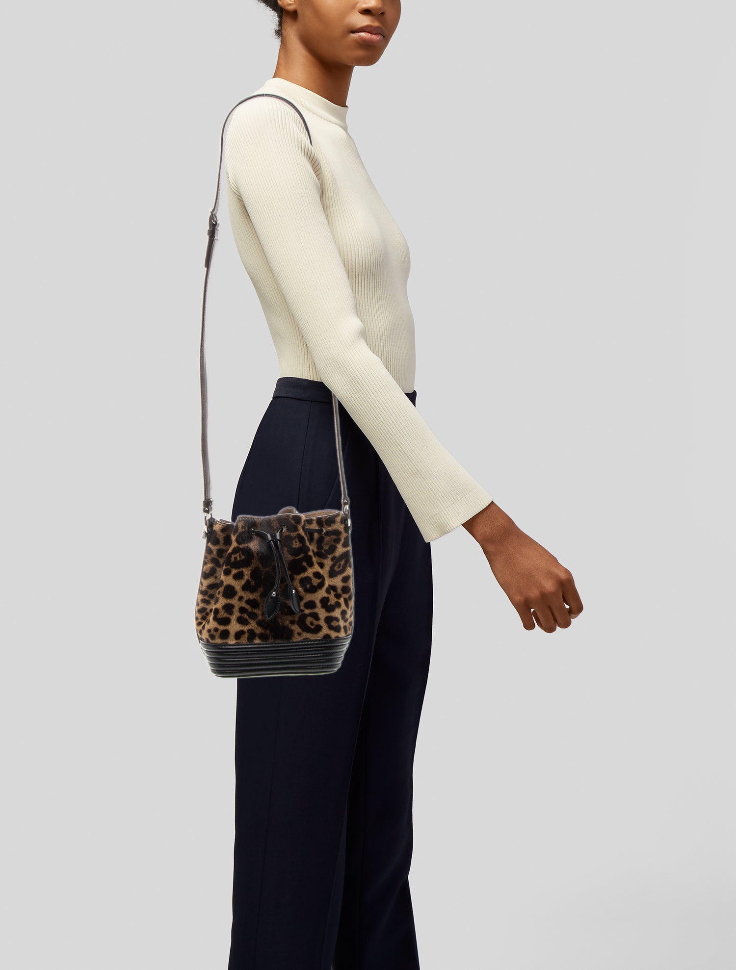 Alaïa Ponyhair Bucket Bag