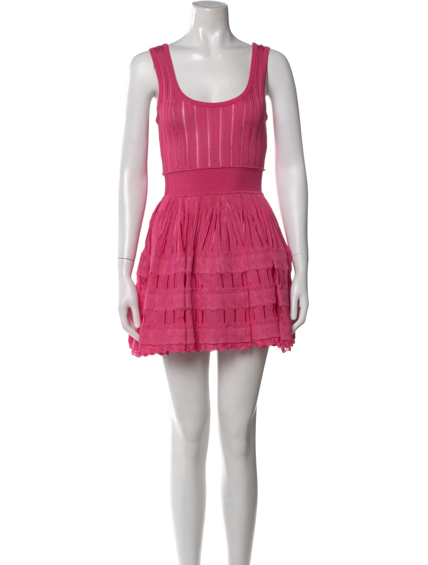 Alaïa Scoop Neck Mini Dress