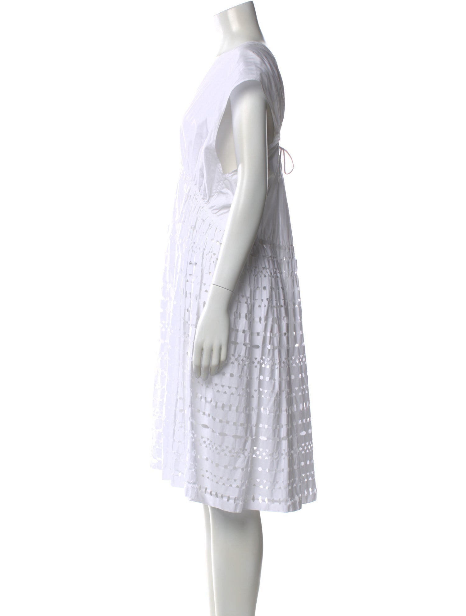 Alaïa Striped Knee-Length Dress