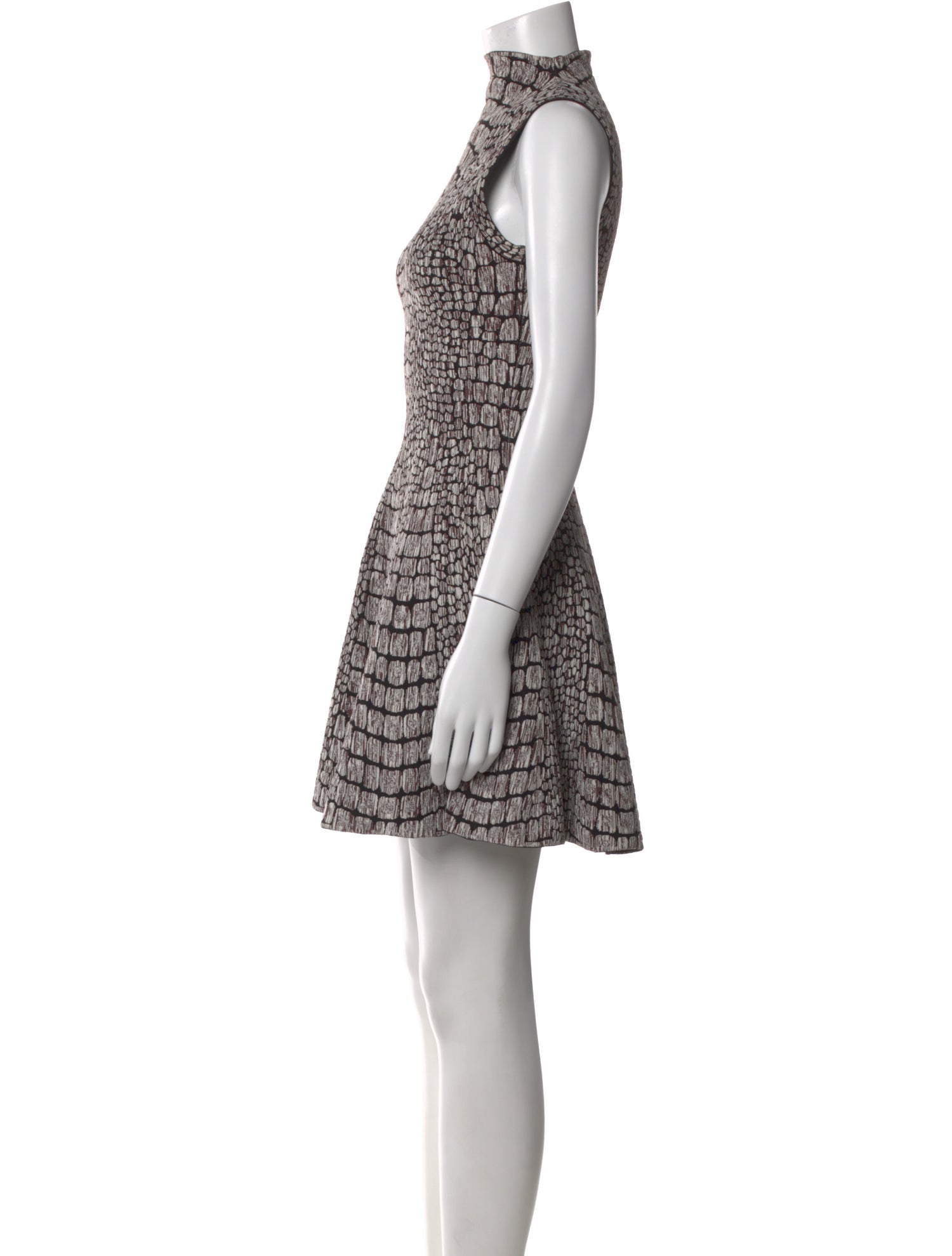 Alaïa Animal Print Mini Dress