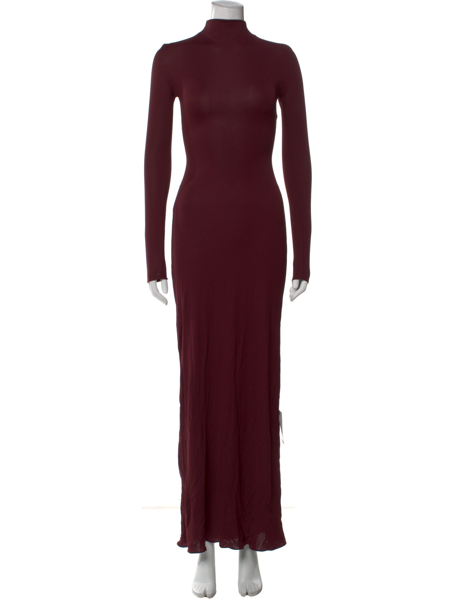 Alaïa Mock Neck Long Dress