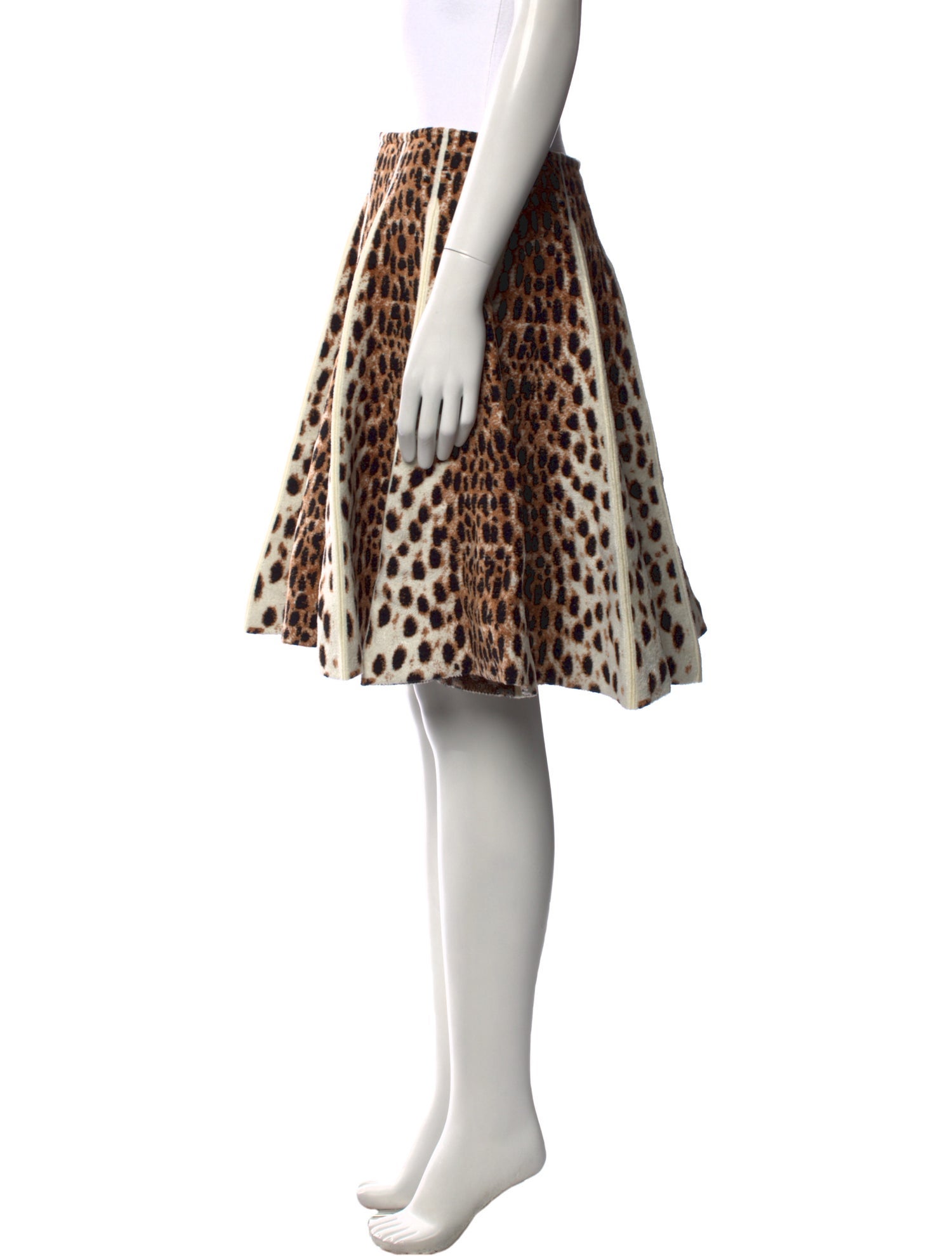 Alaïa Animal Print Mini Skirt