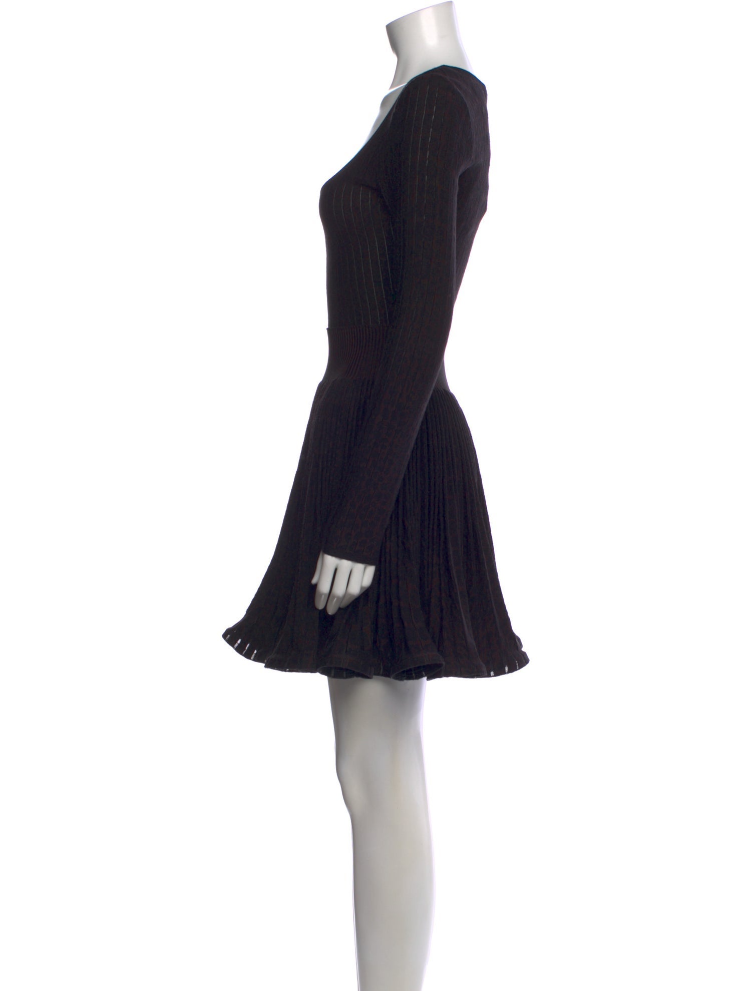 Alaïa Scoop Neck Mini Dress
