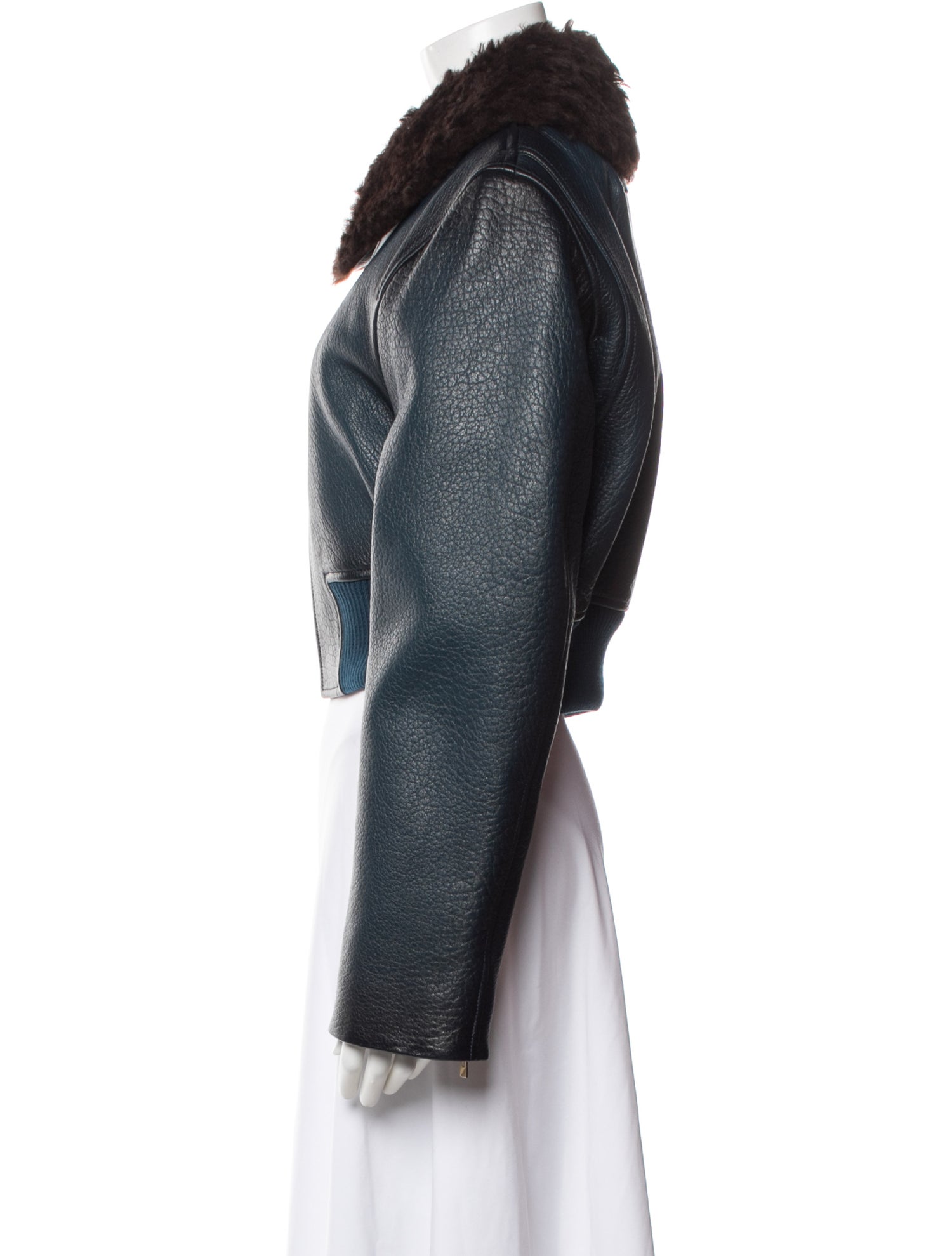 Alaïa Lambskin Bomber Jacket w/ Tags