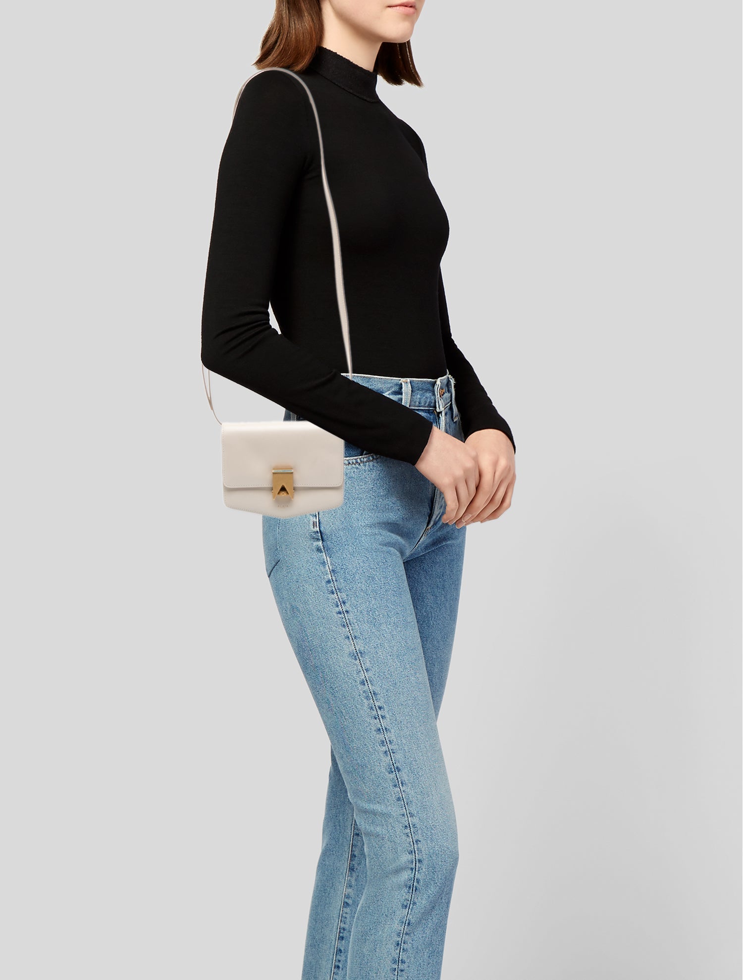 Sophie Hulme Small Leather Cocktail Stirrer Crossbody Bag w/ Tags