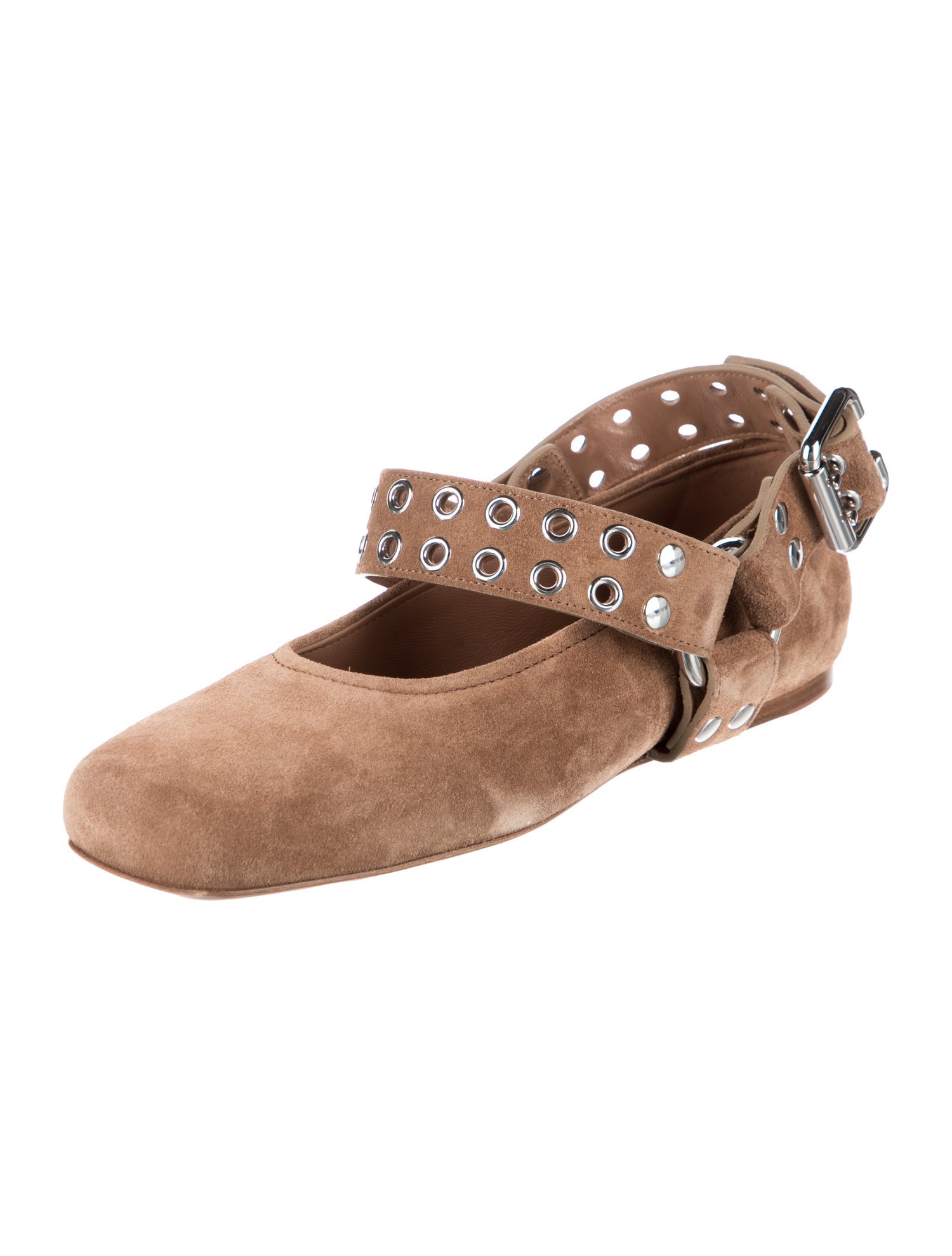 Alaïa Suede Ballet Flats