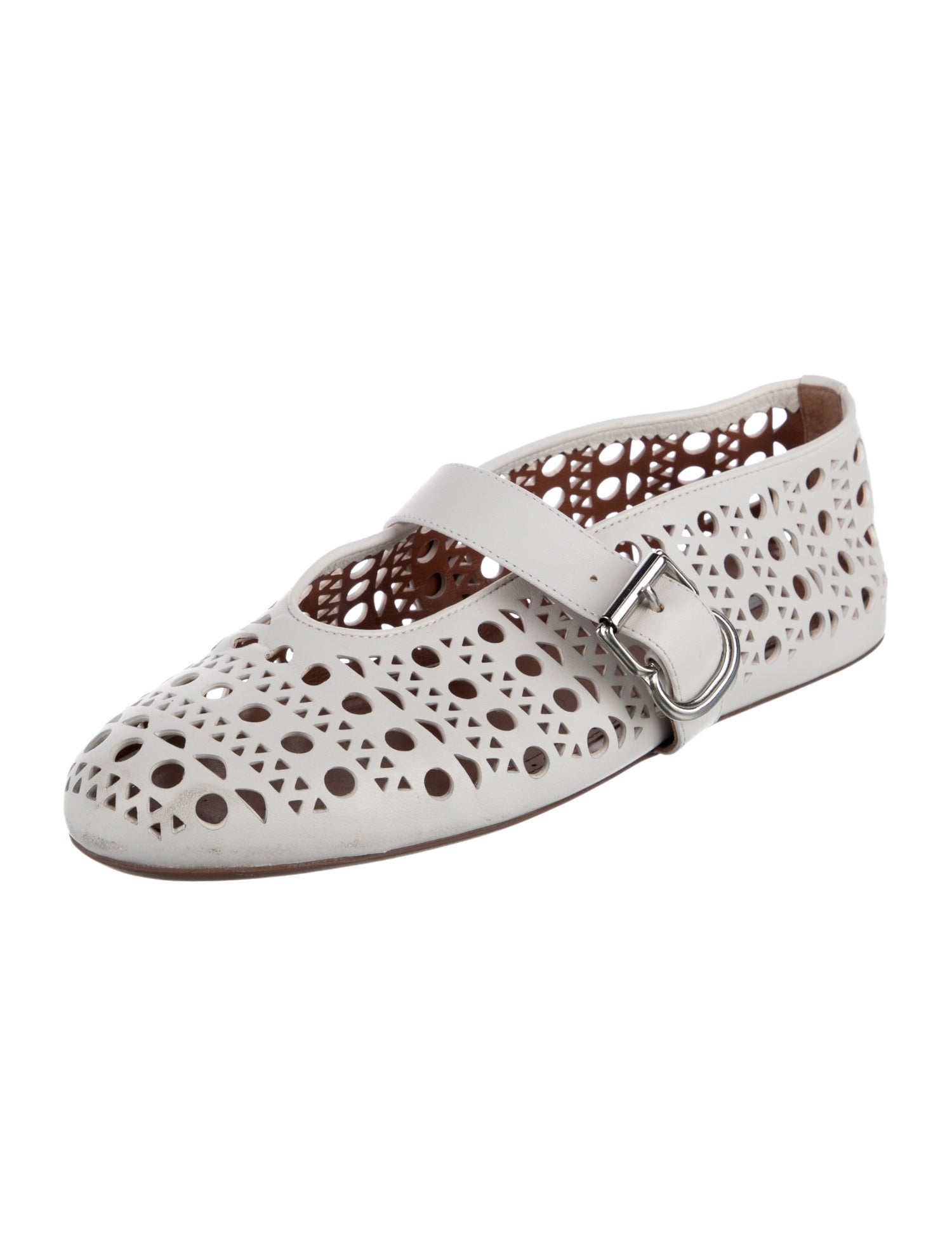 Alaïa 'Vienne' Flats Leather Mary Jane Flats