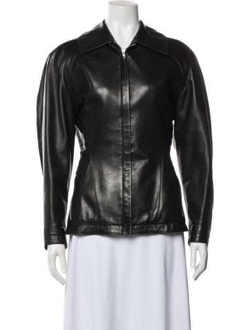 Pre-owned Alaïa Vintage 1986 Biker Jacket In Black