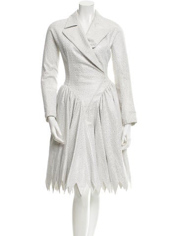 Alaïa Metallic Eyelet Dress