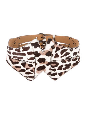 Alaïa Ponyhair Waist Belt