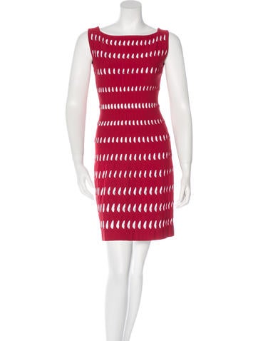 Alaïa Cutout Fit and Flare Dress