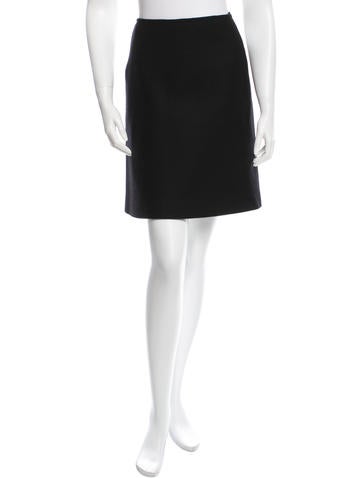 Alaïa A-line Wool Skirt