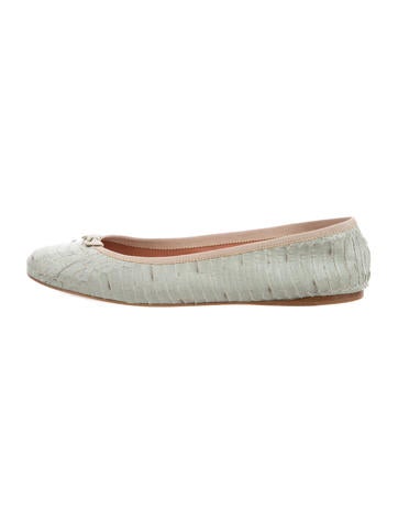 Alaïa Python Ballet Flats