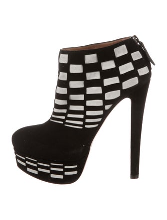 Alaïa Suede Platform Booties