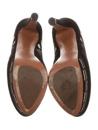 Alaïa Suede Platform Booties