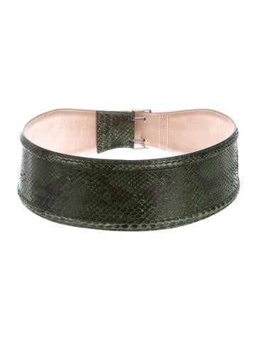 Alaïa Python Wide Belt