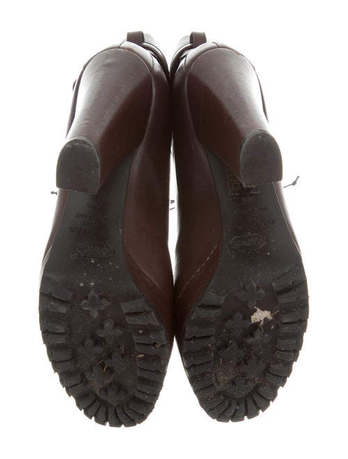 Alaïa Lace-Up Platform Ankle Boots