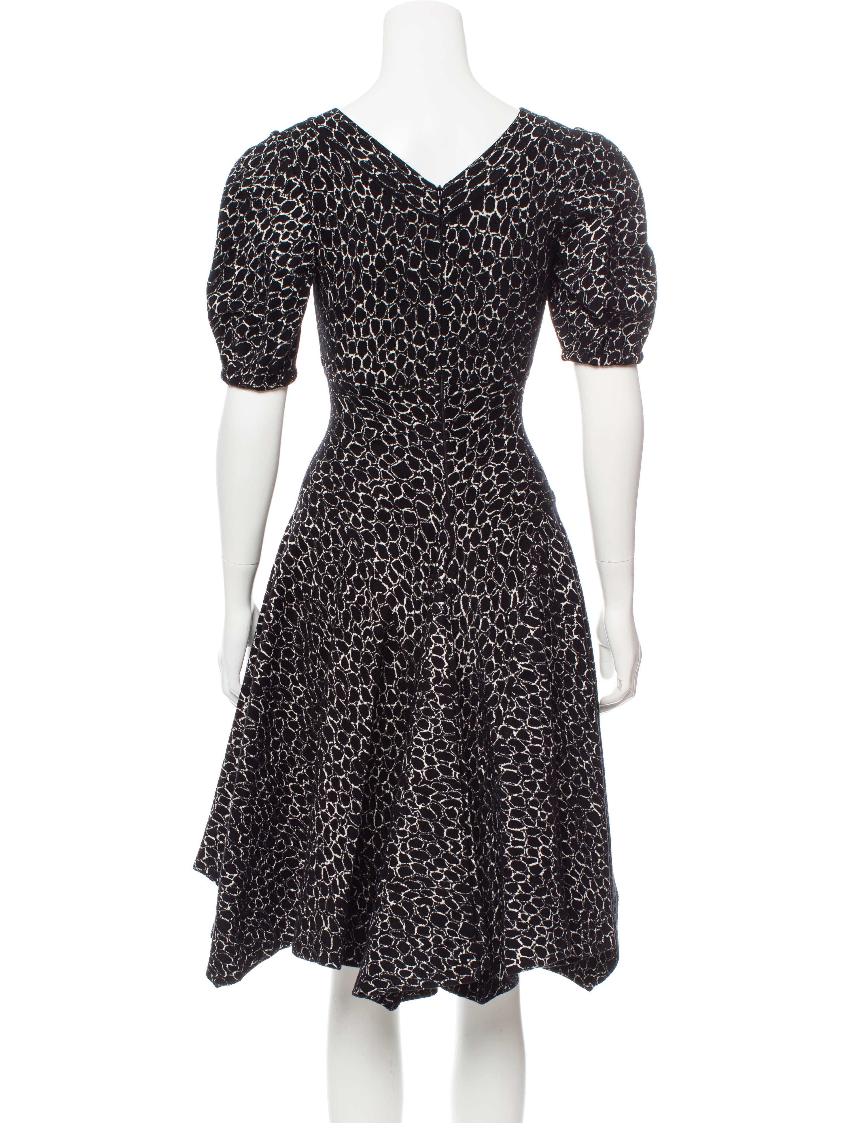 Alaïa Fit and Flare KneeLength Dress Clothing AL233683 The RealReal