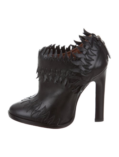 Alaïa Flame Fringe Booties Black
