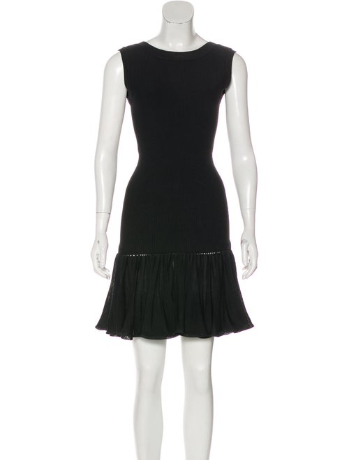 Alaïa Fit and Flare Dress Black