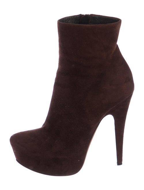 Alaïa Suede Platform Boots