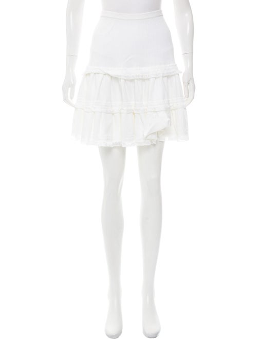 Alaïa Textured Knit Mini Skirt White