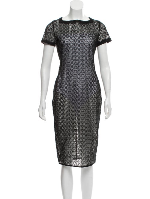Alaïa Sheer Lace Dress Black