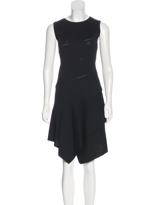 Alaïa Tiered Midi Dress Black