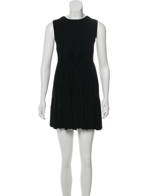 Alaïa Fit and Flare Dress Black